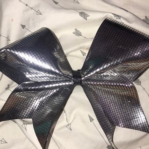 Silver Cheer Bow